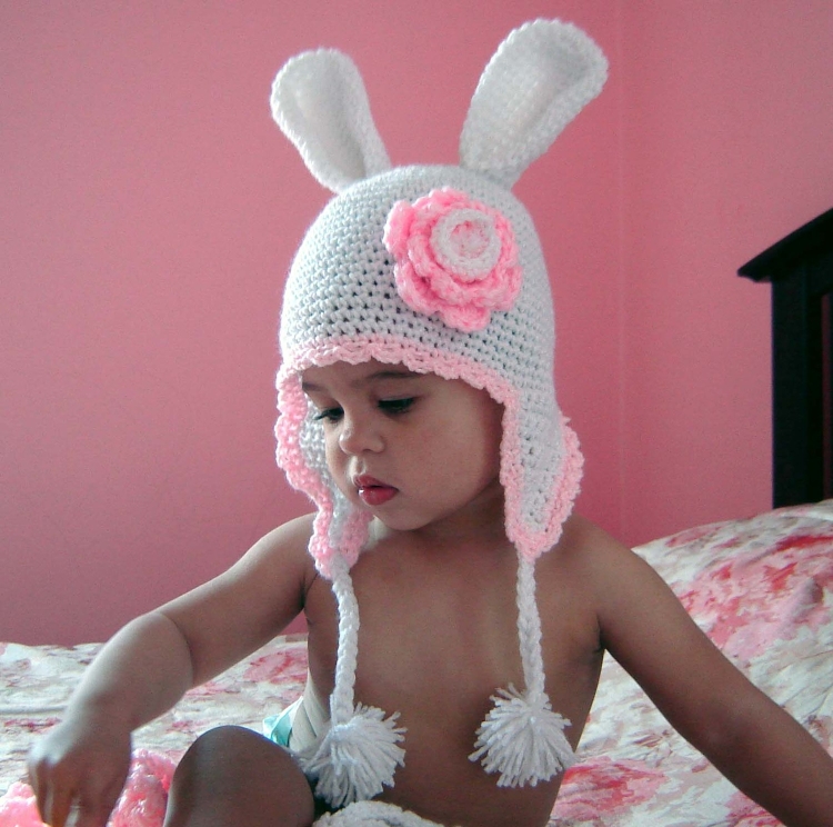 Шапка крючком для девочки