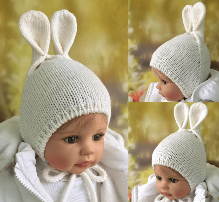 Вязаные шапки для новорожденных