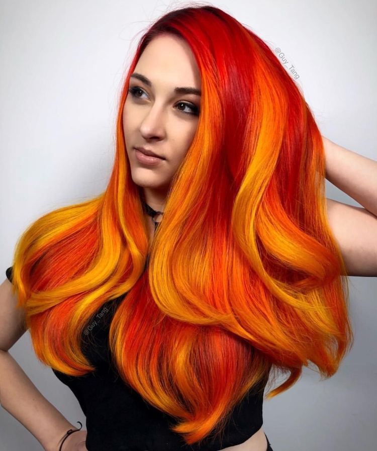 Анжела Хэир оранжевый