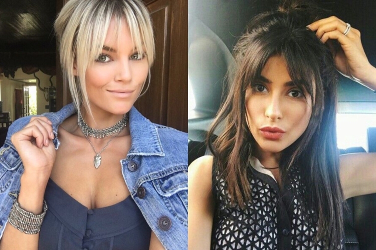 Чёлка рваная удлиненная