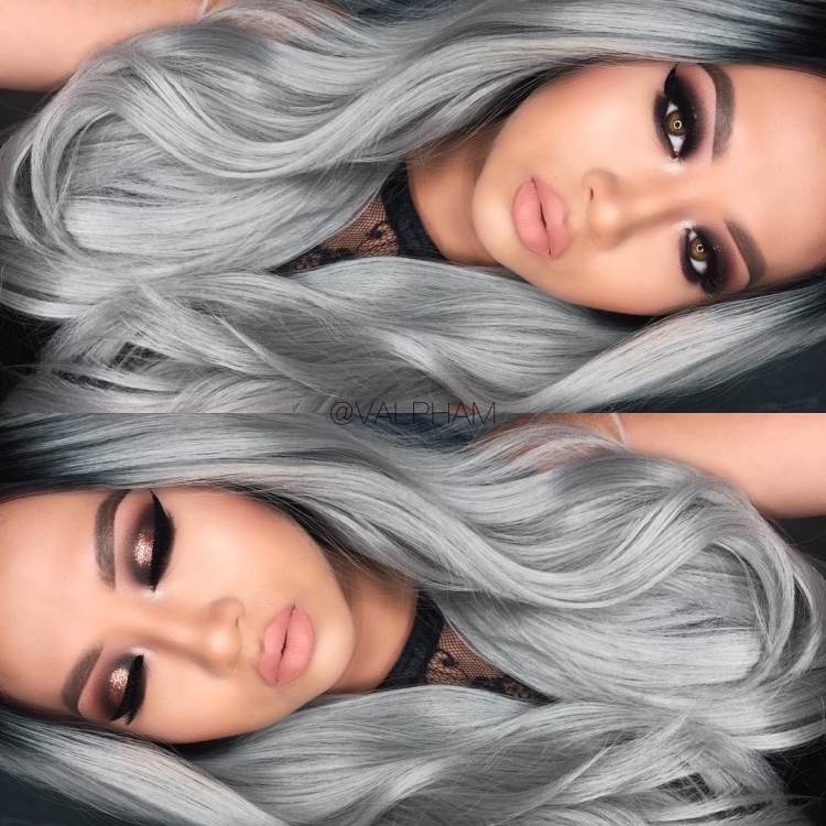 Серебристо пепельный цвет волос