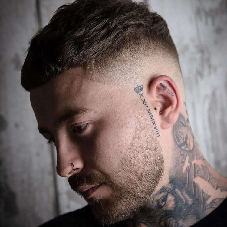 Кроп стрижка Цезарь без бороды