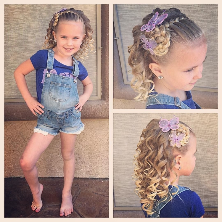 Морская прическа для девочки