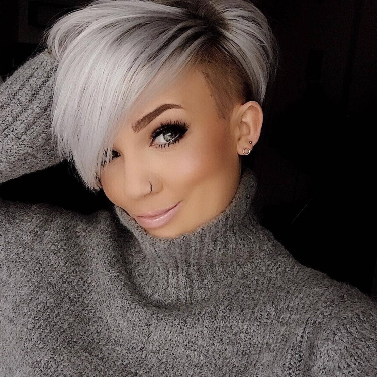 Пикси Боб асимметрия на короткие волосы