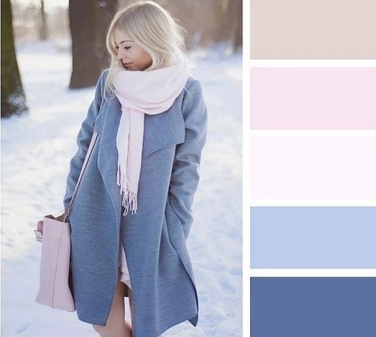 Зимние оттенки одежды