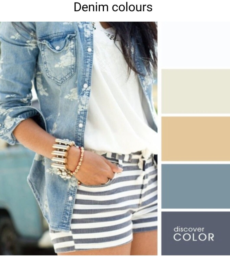 Цвет деним сочетание в одежде