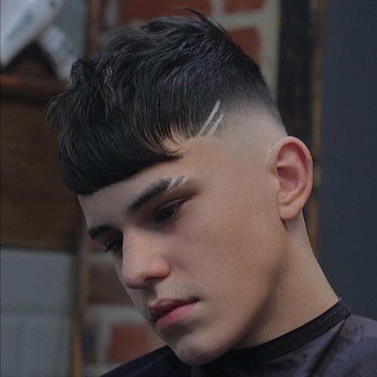 Прически с выбритой бровью мужская стрижка