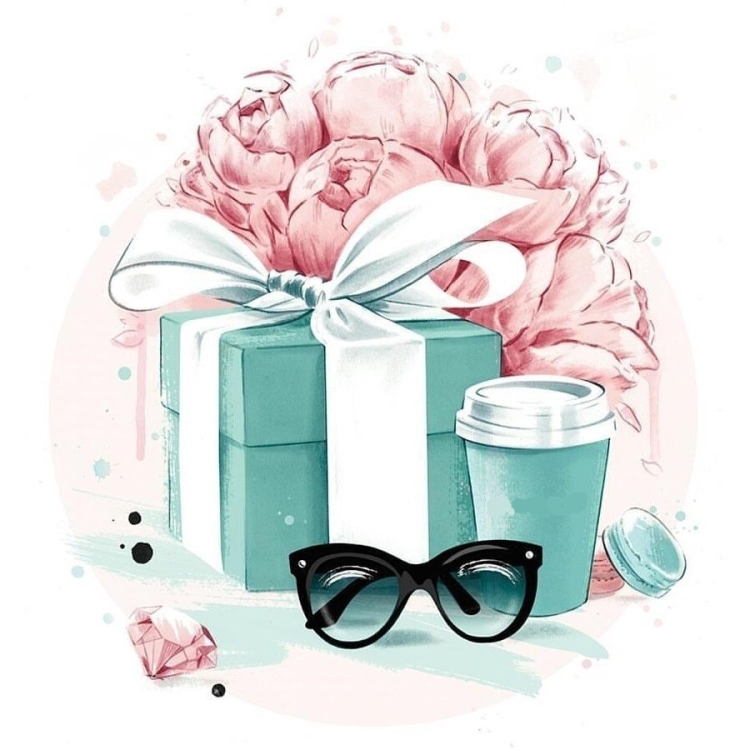 Фэшн иллюстрация косметика