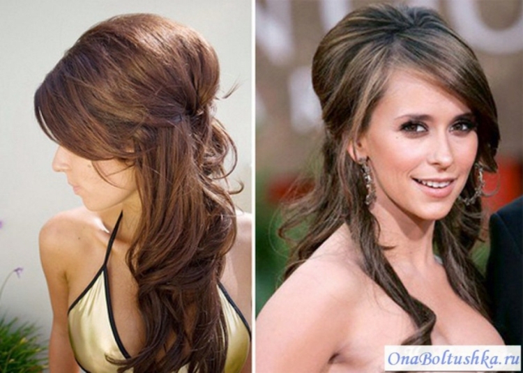 Причёски с начёсом на средние волосы с чёлкой