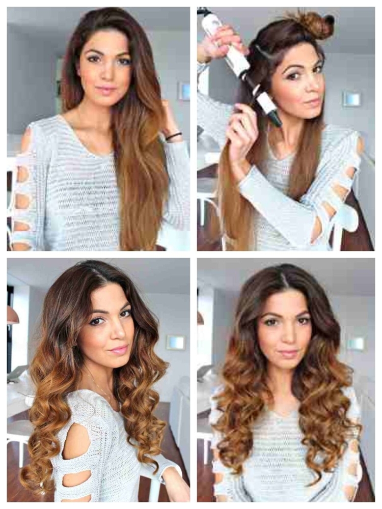 Локоны с объемом у корней