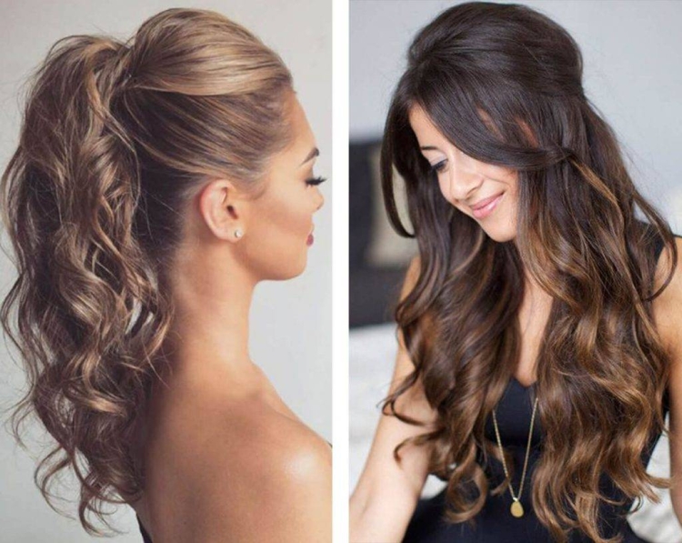 Хвост мальвинка с локонами