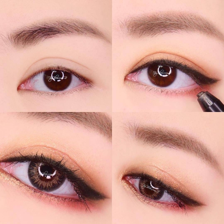 Корейский макияж глаз IU