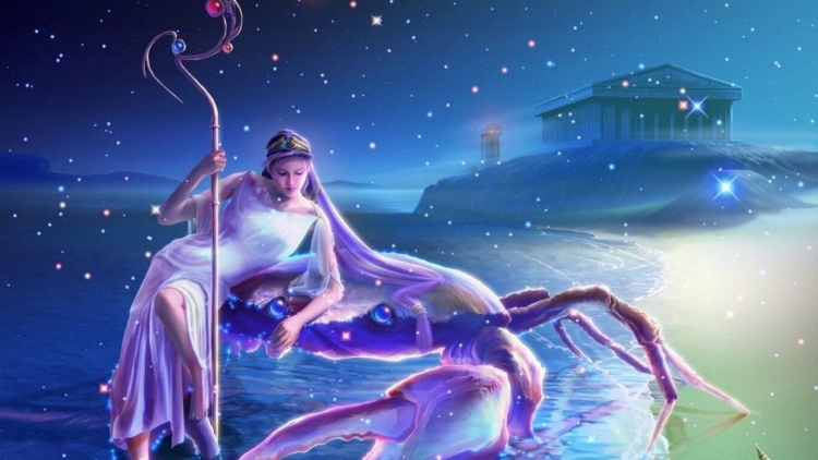 Картина Swarovski "рак Кагая"