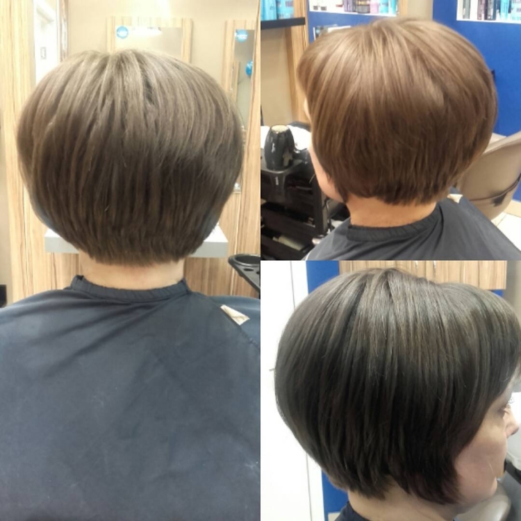 Стрижка каре на короткие волосы сзади