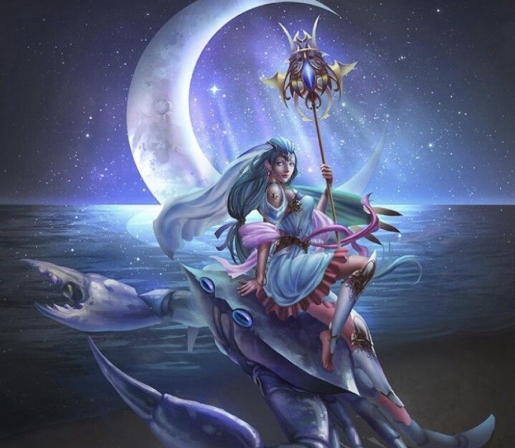 Девушка Скорпион фэнтези