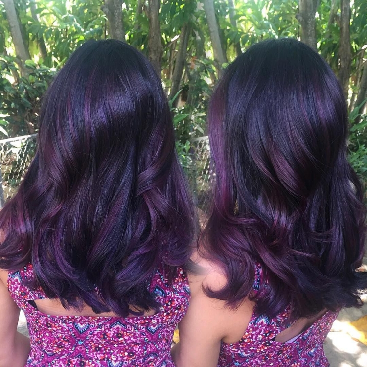 Фиолетовая хна для темных волос