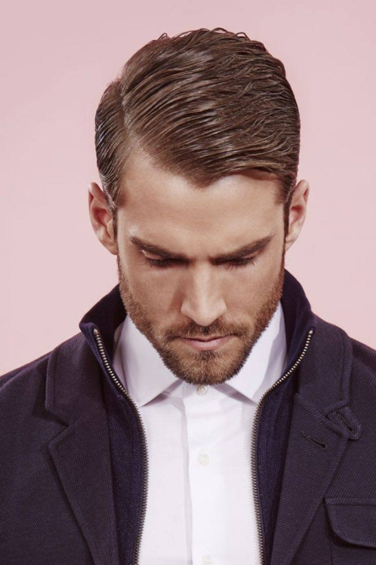 Мужские стрижки 2022 с пробором