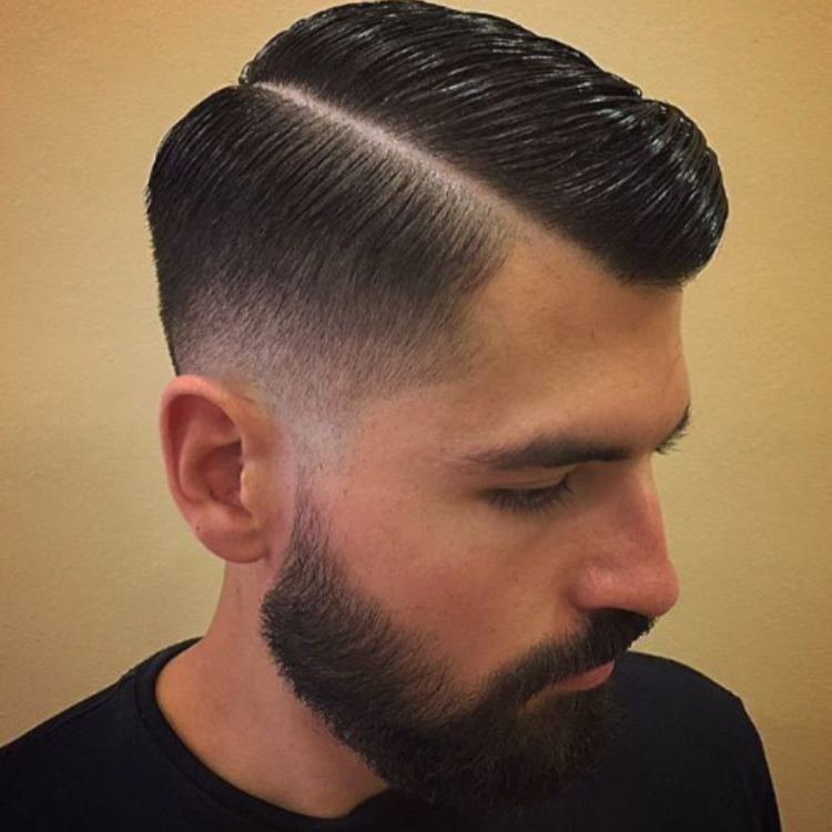 Пробор на голове мужской