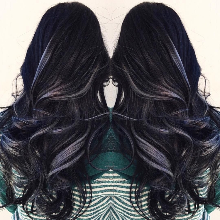 Окрашивание черных волос