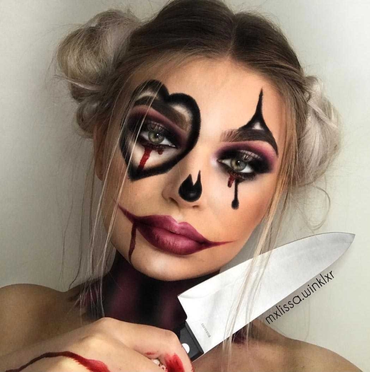 Макияж на Хэллоуин для девушек