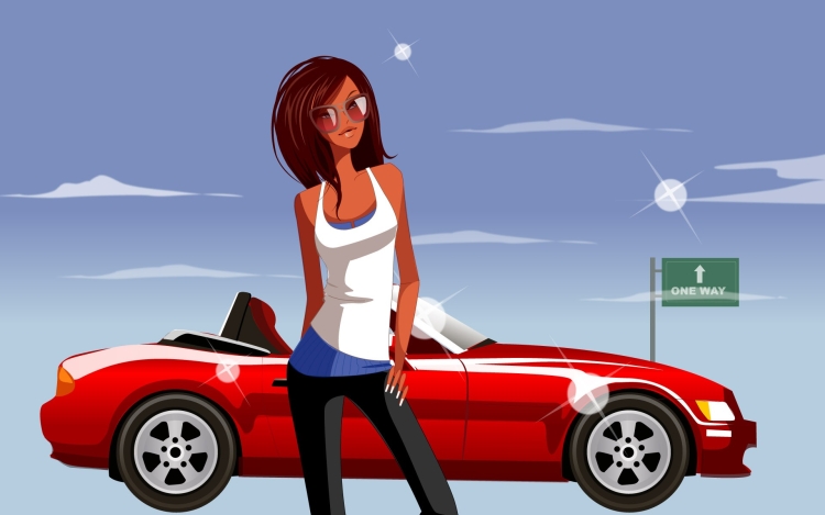 Открытка с днем водителя женщине