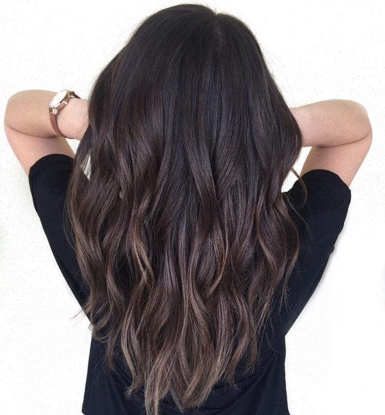 Каскад на тёмные волосы и Лисий хвост