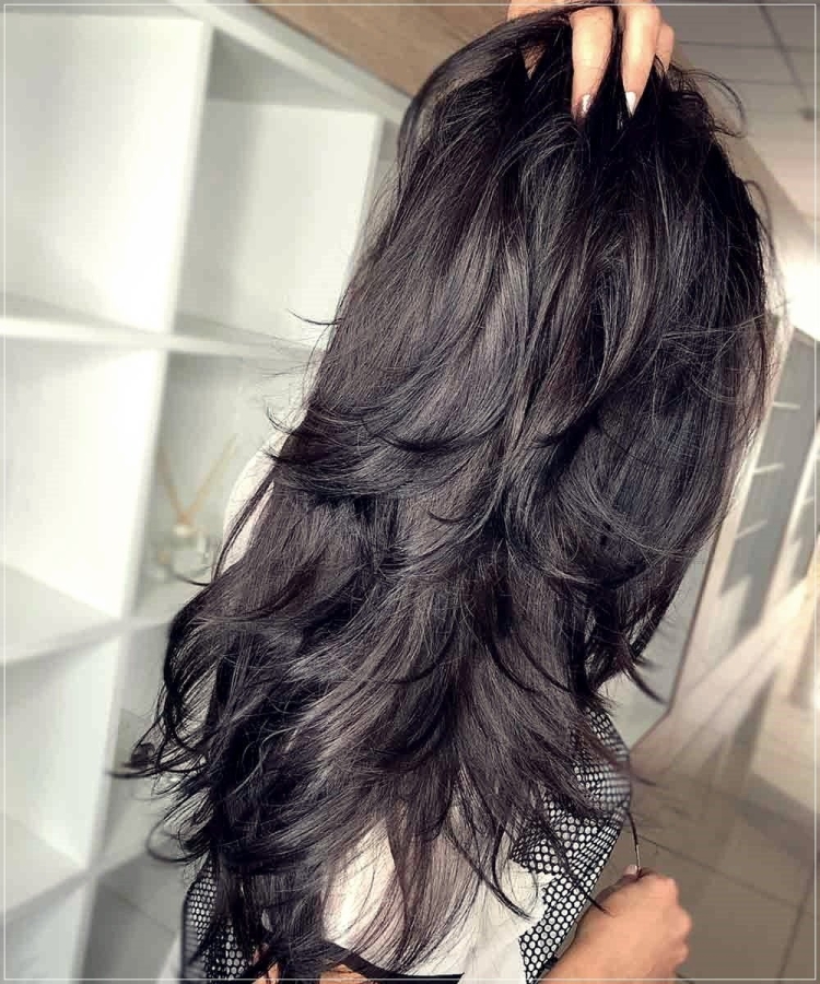 Стрижки с длинными волосами черные жеские волосы