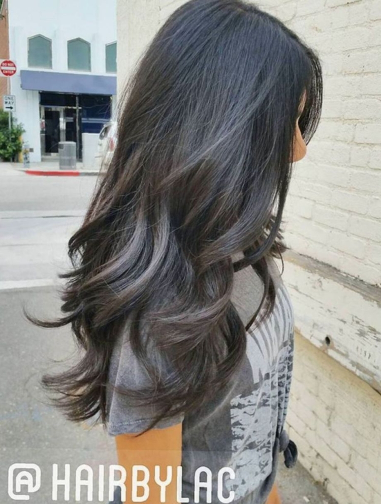 Стрижки на длинные темные волосы