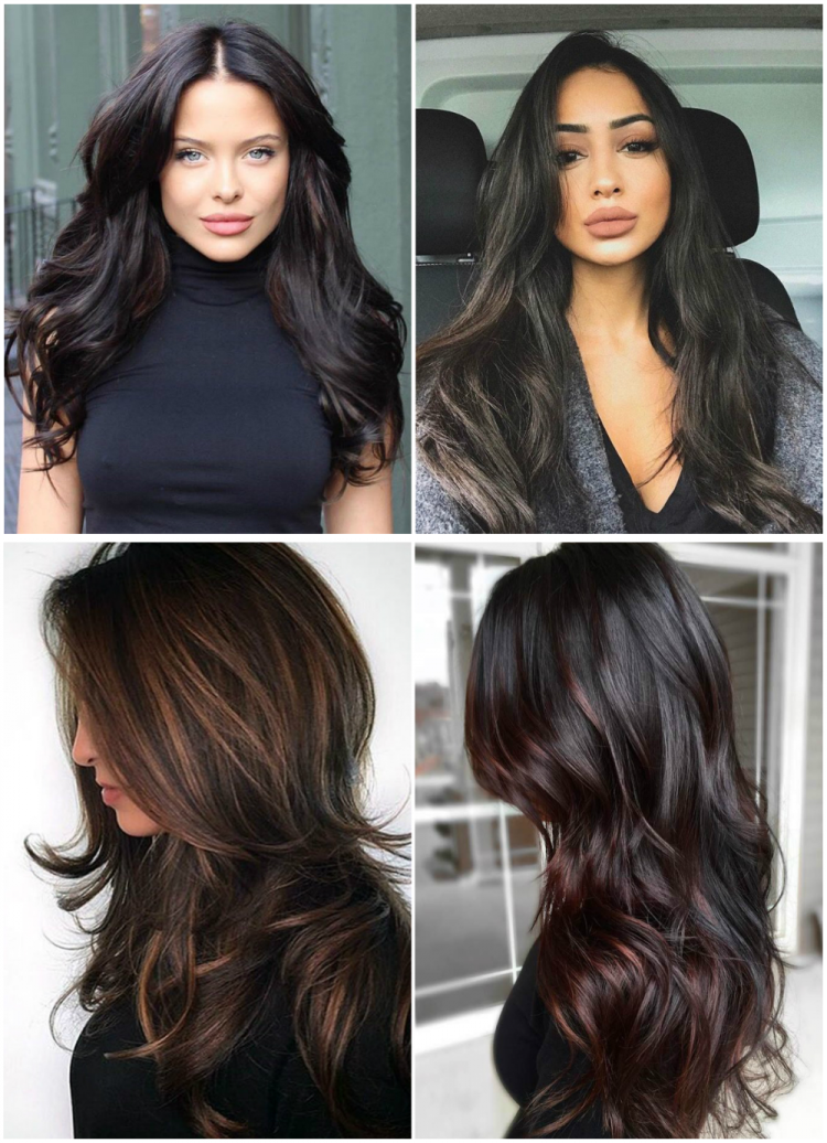 Модное окрашивание для брюнеток