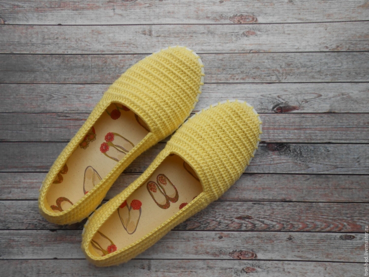 Мокасины крючком