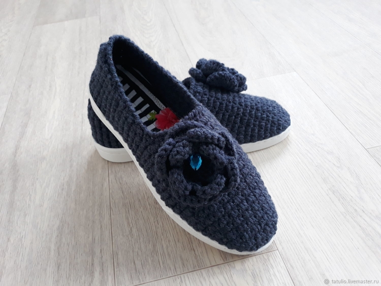 Вязание мокасин крючком