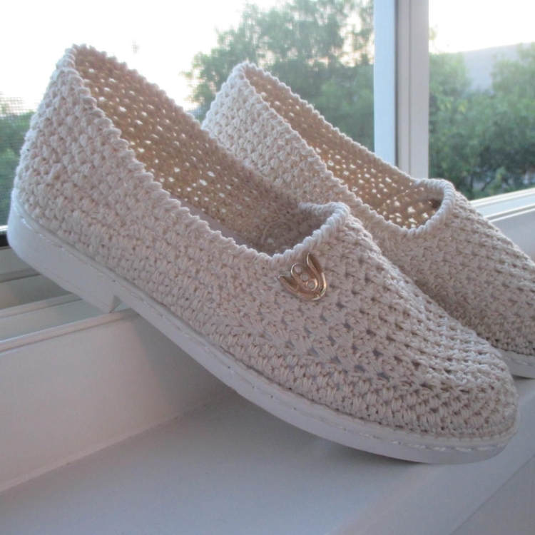 Мокасины крючком