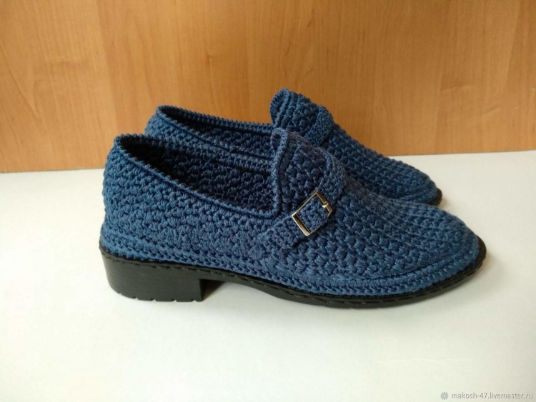 Мокасины мужские трикотажные