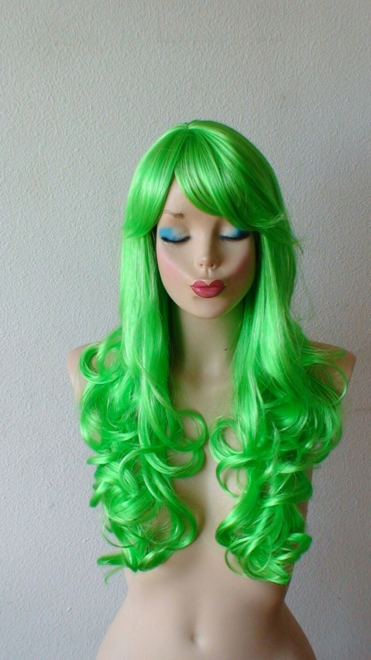 Волосы цвета Лайма