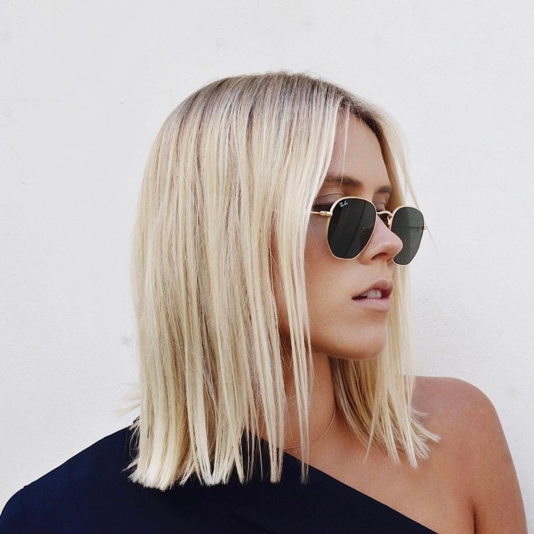 Стрижка удлинённое каре прямой срез