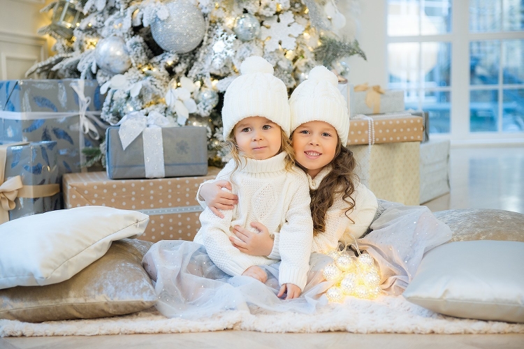 Детские новогодние фотосессии в студии