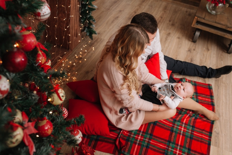 Новогодняя фотосессия с малышом