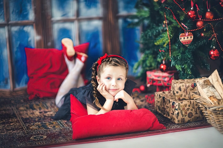 Детские новогодние фотосессии в студии
