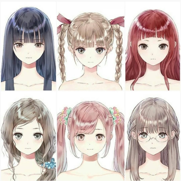 Аниме челка референс