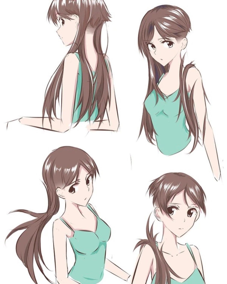 Прическа аниме девочки Ани