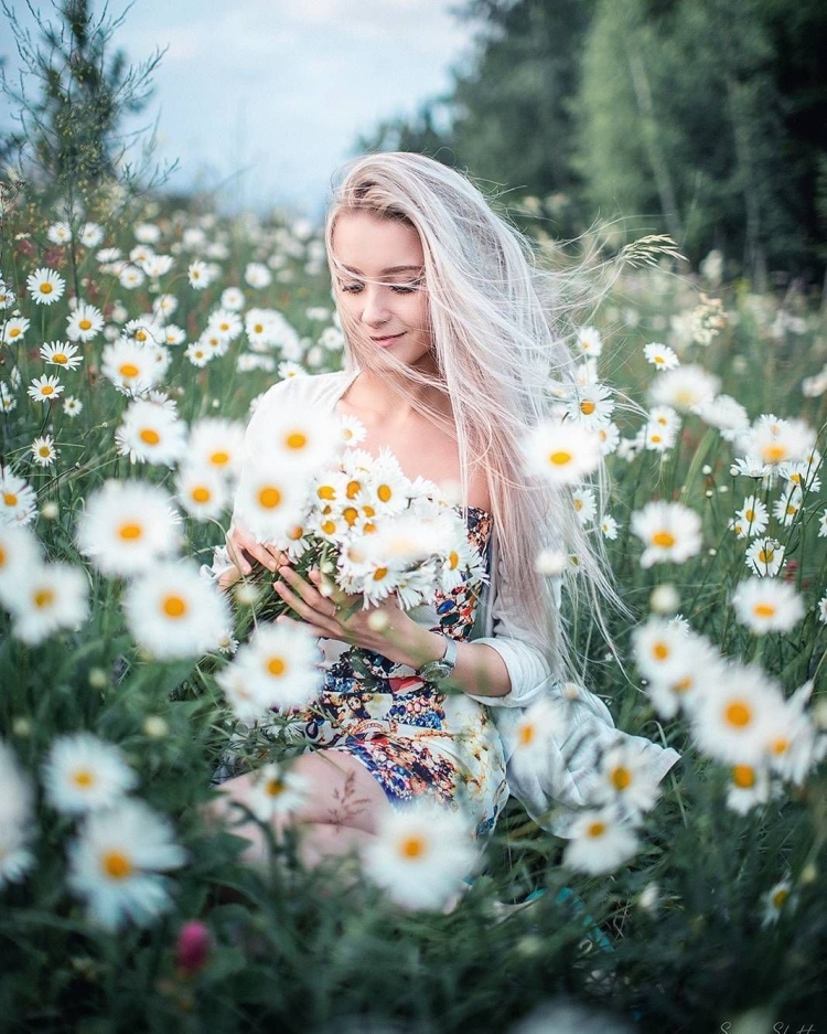 Фотосессия в ромашках