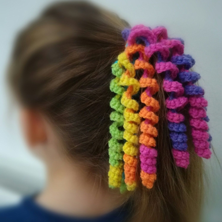 Резинка вязаная Радужная