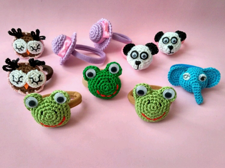 Вязаные резинки для волос