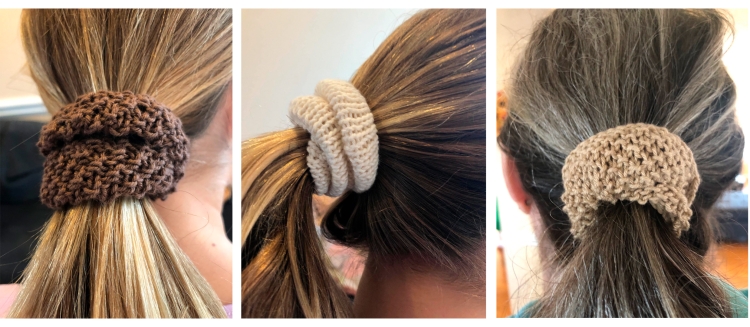 Вязаные Скранчи резинка для волос