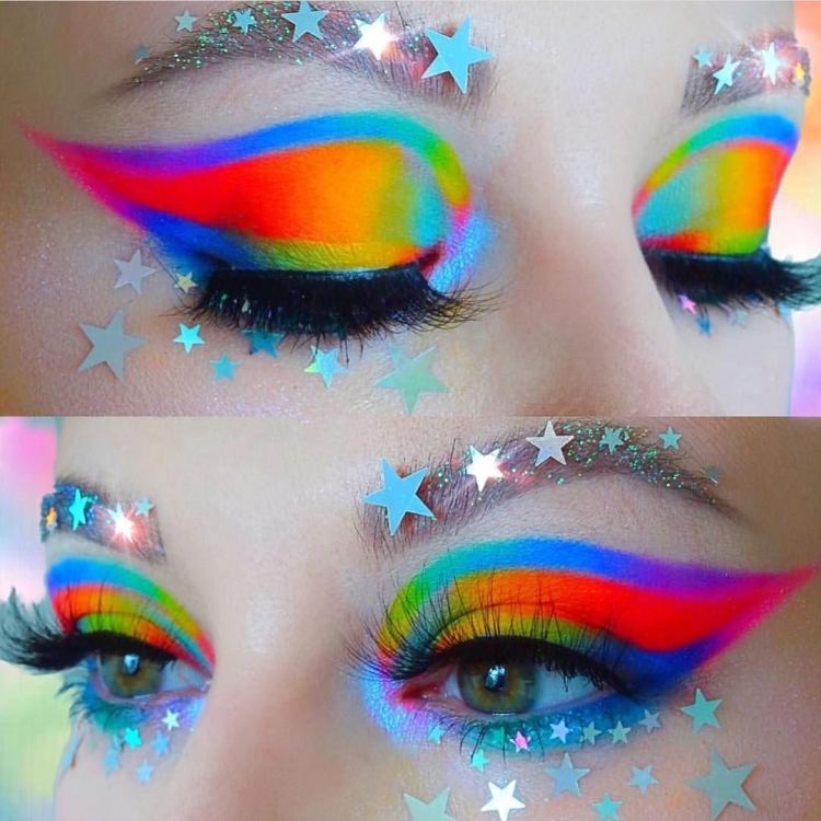 Макияж Радуга