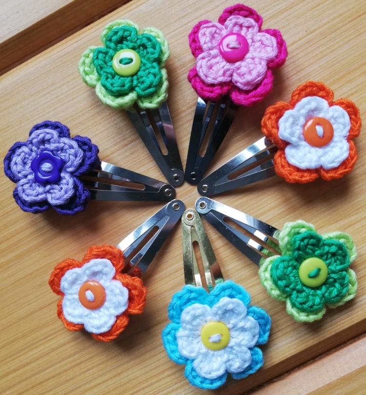 Заколки цветочки