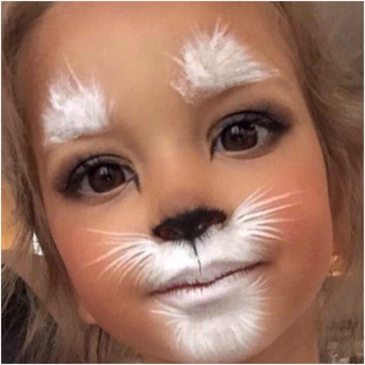 Грим зайчика