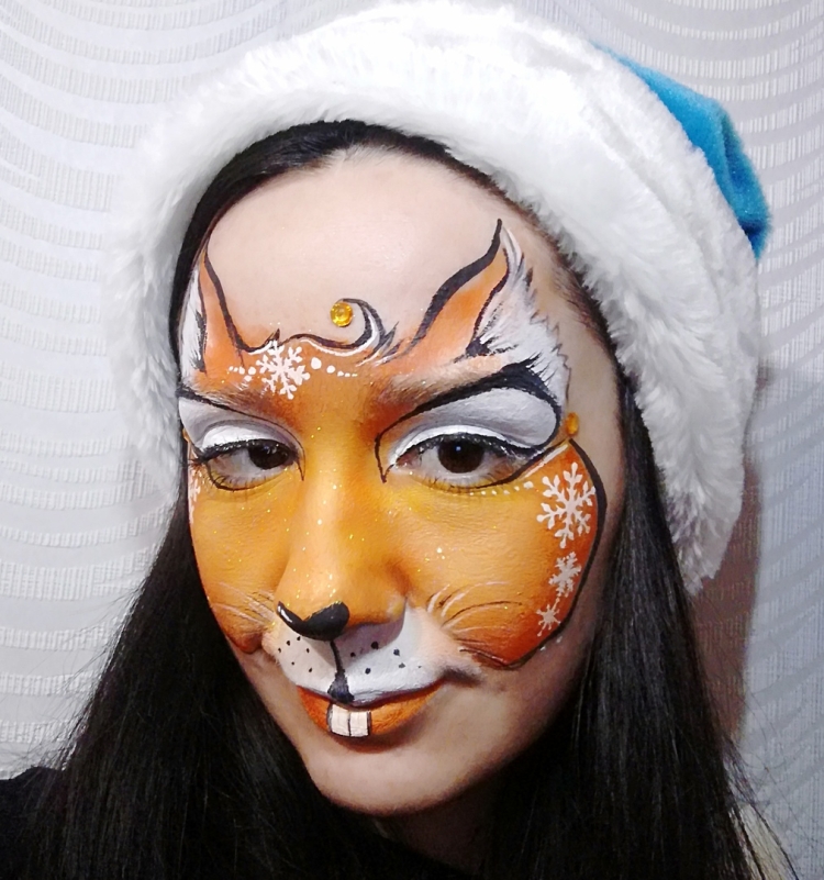 Аквагрим Белочка