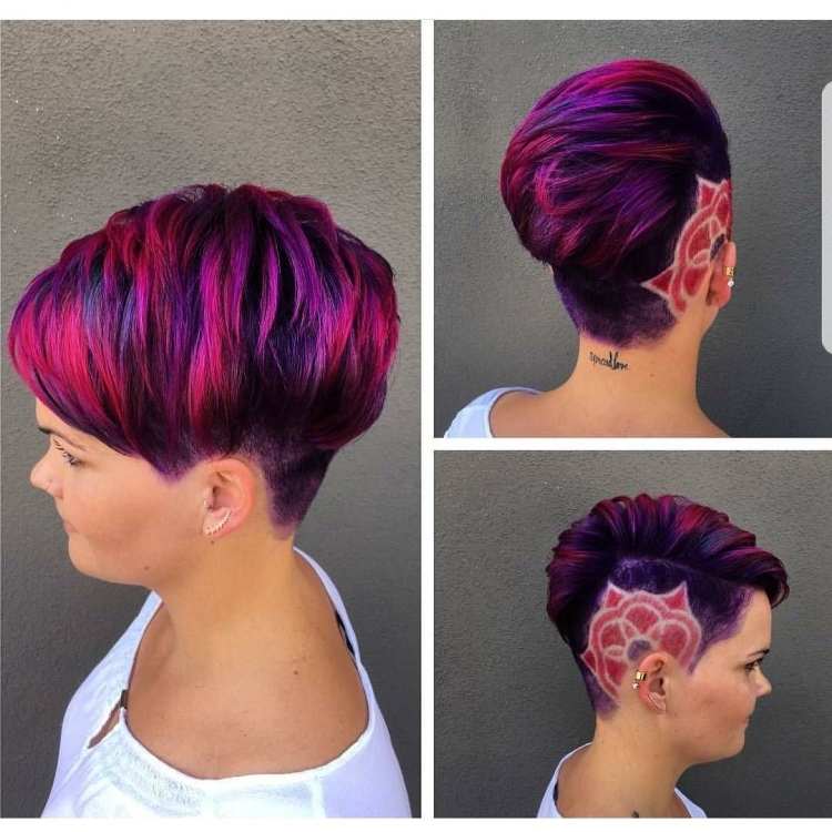 Фиолетовые волосы Пикси Боб
