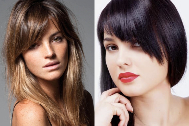 Косая челка